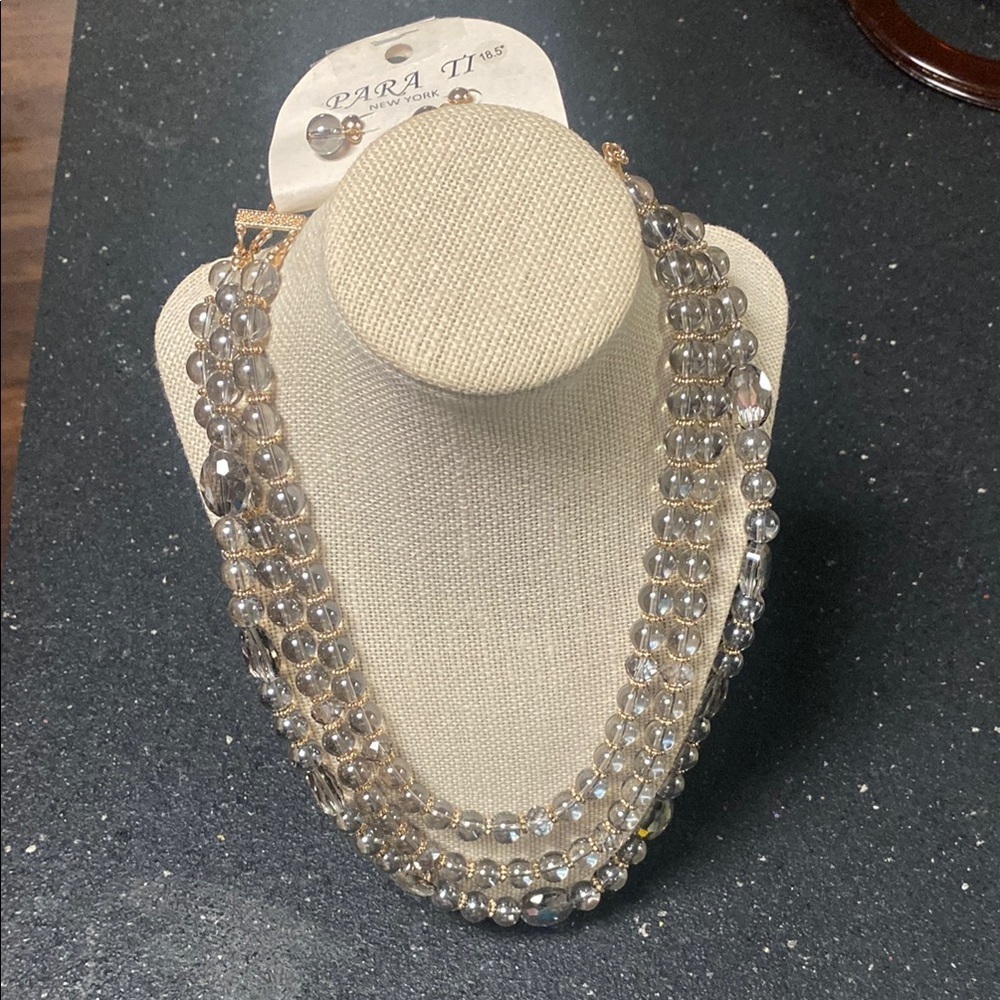 Silver Beaded Necklace